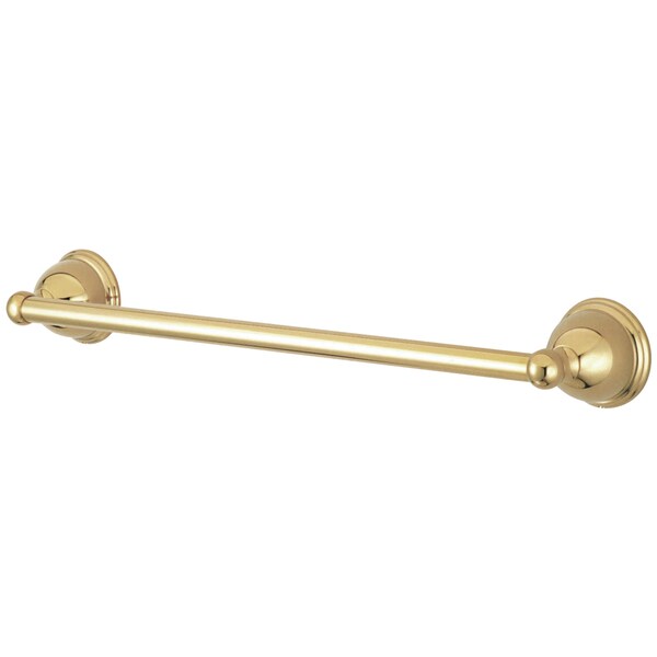 Restoration 18" Towel Bar, Polished Brass
